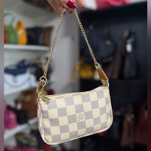 Vintage Louis Vuitton Damier Azur Mini Pochette